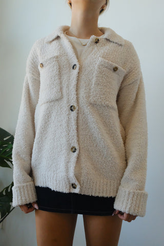 Cream Thread & Supply Sweater Jacket
