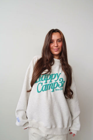 *Drift Exclusive* Happy Camp3r Heather Grey Puff Series Mockneck