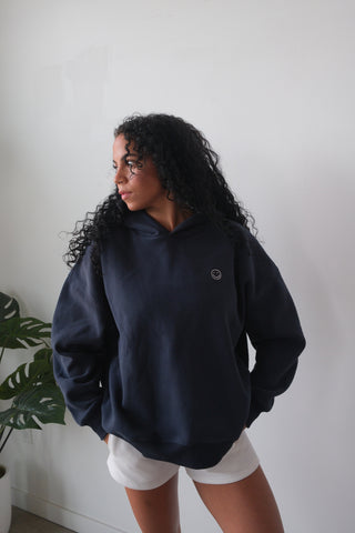 Navy Happy Hoodie
