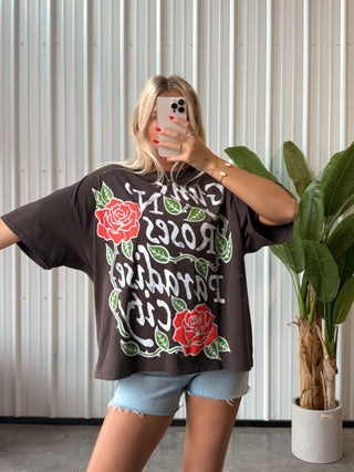 Daydreamer Guns And Roses Paradise City Oversized Tee