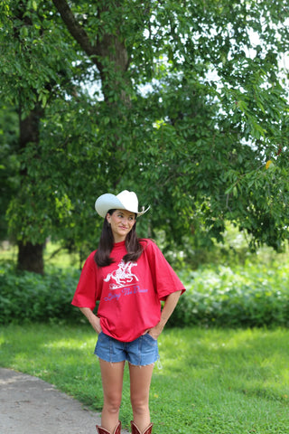 “Living The Dream” Mock Neck Tee Shirt