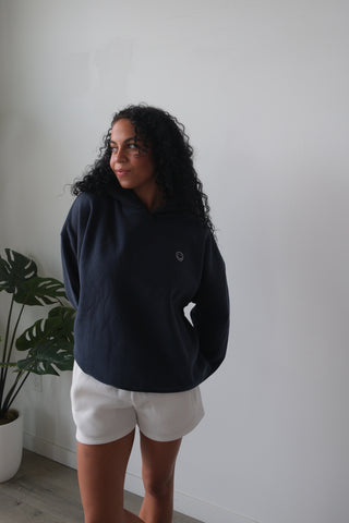 Navy Happy Hoodie