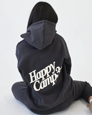 Happy Camp3r Charcoal Gray Puff Series Hoodie