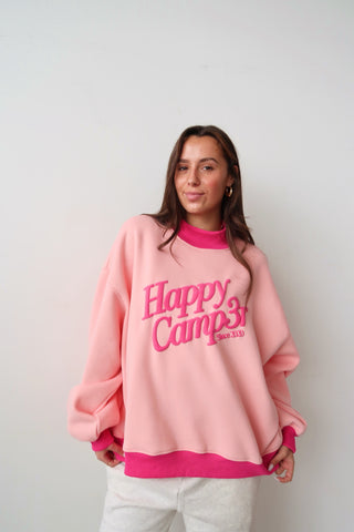 Happy Camp3r Light Pink Puff Series Mockneck