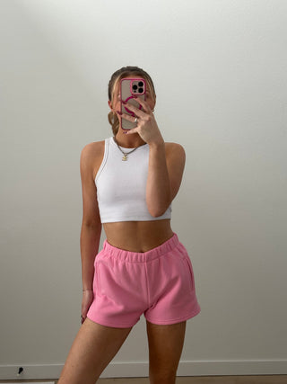 Pink Staple Shorts