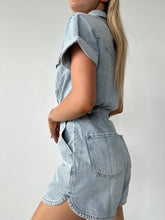 Load image into Gallery viewer, DAZE Denim Topanga Short Sleeve Romper
