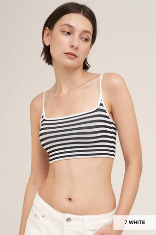 Striped Bralette: Serene Blue
