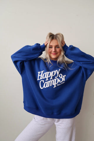 *Drift Exclusive* Happy Camp3r Royal Blue Puff Series Mockneck