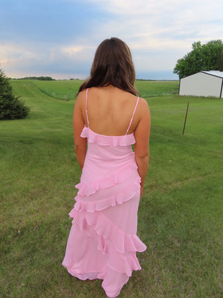 Pink Ruffle Dress