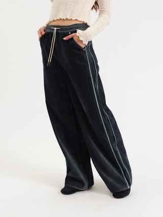 DAZE Denim Pull-On Wide Leg Cozy Jean