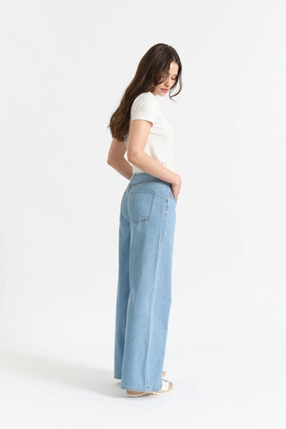 Daze Denim Maddie Mid Rise Wide Leg - Whimsy