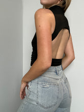 Load image into Gallery viewer, Open Back Sleeveless Mock Neck
