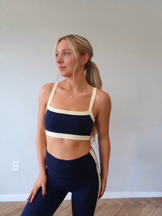 Studio Sculpt Bra - Navy/Butter