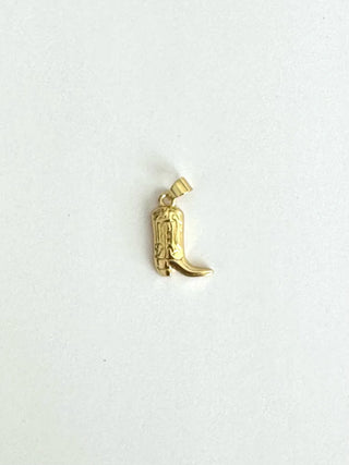 Gold Cowboy Boot Charm