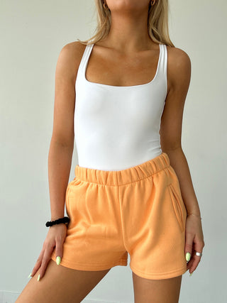 Orange Staple Shorts