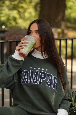Happy Camp3r Edition Mockneck Sweatshirt - Olive