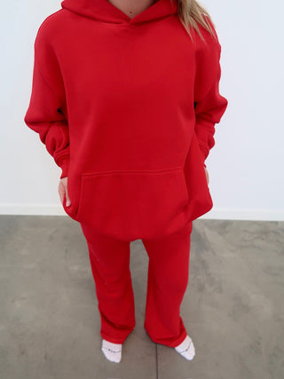 Red Staple Oversized Hoodie