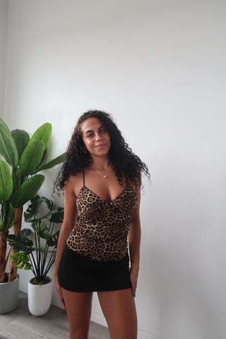 Leopard V-Neck Tank Top