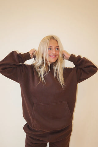 Espresso Staple Oversized Hoodie