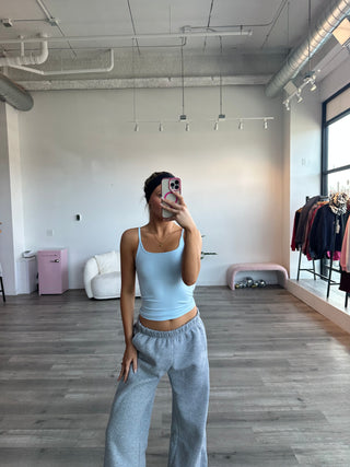 Light Blue Studio Full Length Cami Tank Top