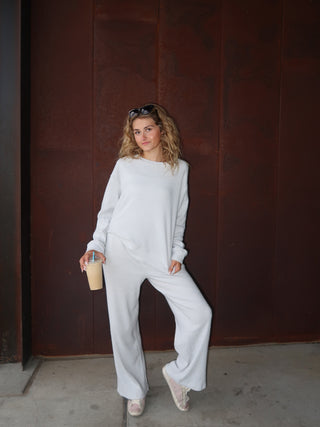 Light Grey Thermal Crewneck