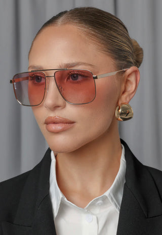 Otra Sorrento Gold/Pink Mirror Sunglasses