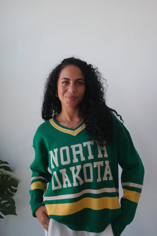 North Dakota V-Neck Sweater