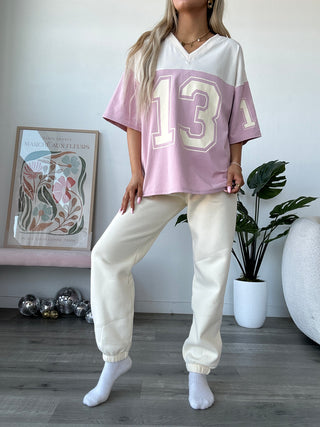 V-Neck Oversized Jersey Tee