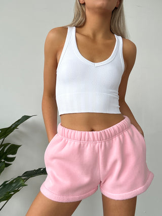 Blush Staple Mid Rise Shorts