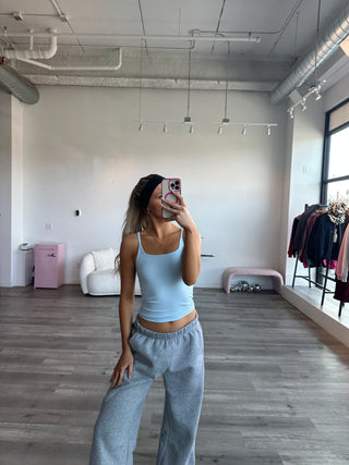 Light Blue Studio Full Length Cami Tank Top