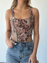 Load image into Gallery viewer, Floral Corset Tank

