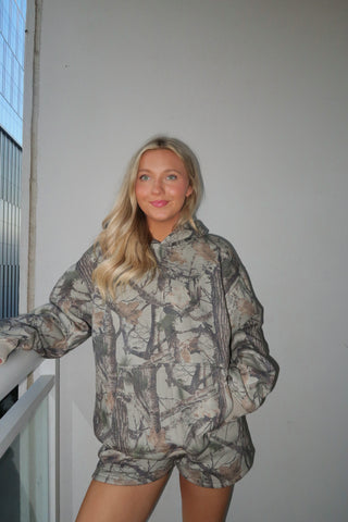 Clay Camo Staple Oversized Hoodie