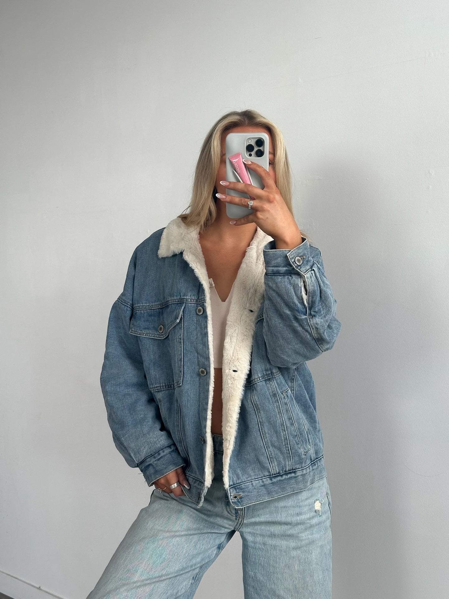 Sherpa Lined Demim Jacket