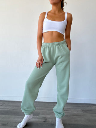 Sage Green Staple Joggers