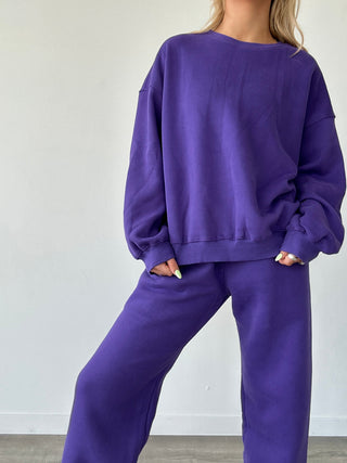 Purple Staple Joggers