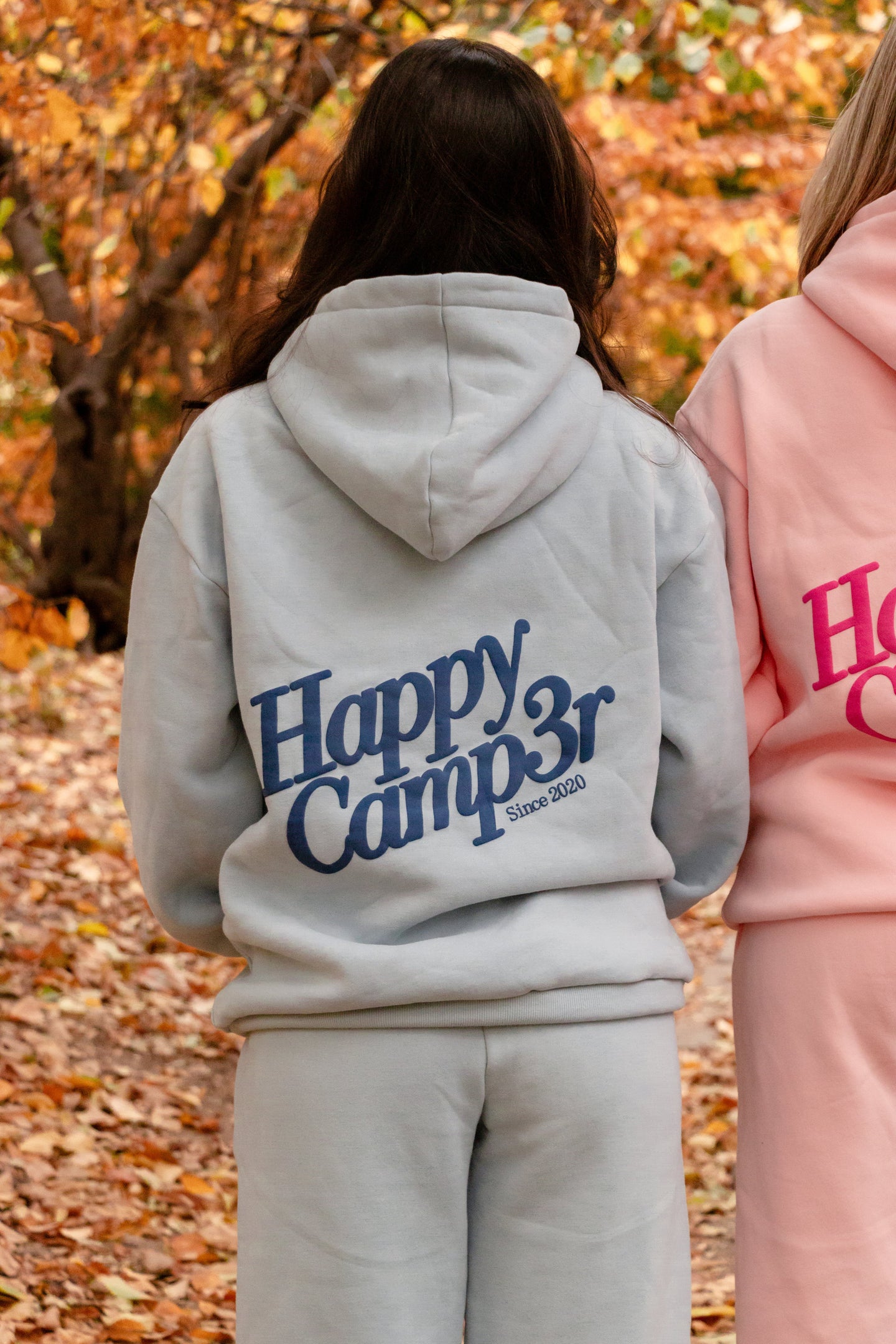 Happy Camp3r Snowflake Blue Puff Series Hoodie