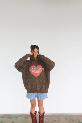 Leopard Heart “Cowboys Make Better Lovers” Hoodie