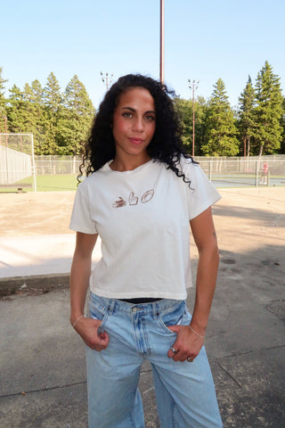 Football Trio Cropped Tee