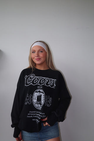 Black Snow & White Coors Original 40Z Jumper