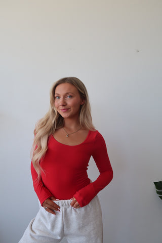 Red Butter Soft Round Neck Long Sleeve Top