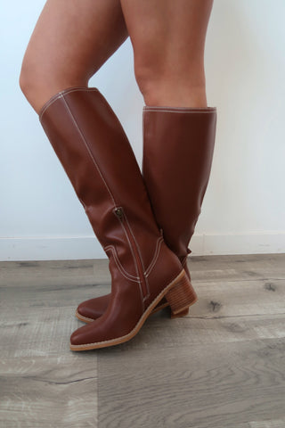Brown JUNO Riding Boots