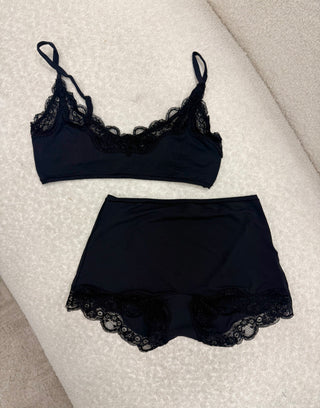 Luxe Lace Boyshort - Black