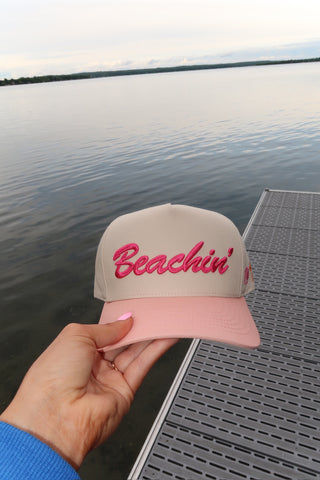 “Beachin” Trucker Hat - Pink