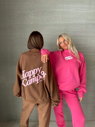 Happy Camp3r Chocolate Mockneck Sweatshirt