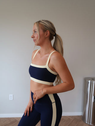 Studio Sculpt Bra - Navy/Butter