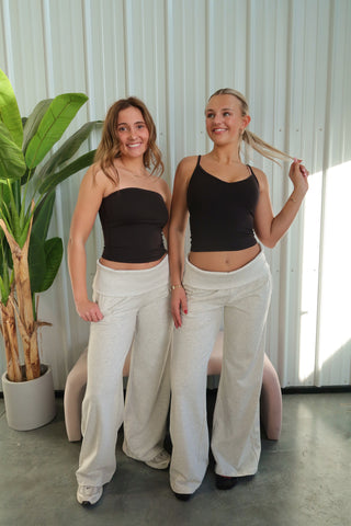 Black Staple Bandeau Top