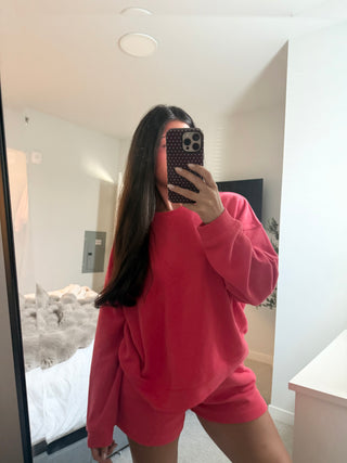 Papaya Soft-Touch Knit Pullover
