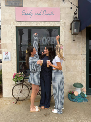 Billie Striped Loungewear Long Sleeve Top