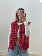 Load image into Gallery viewer, Red Plaid Vest
