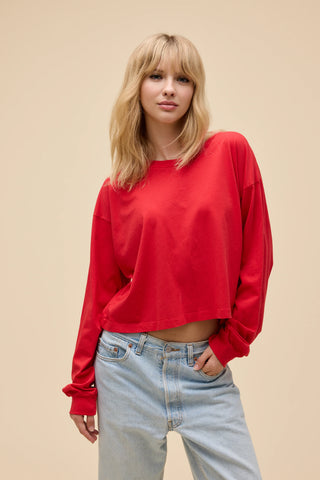 Daydreamer Solid Meet & Greet Longsleeve - Fire Red